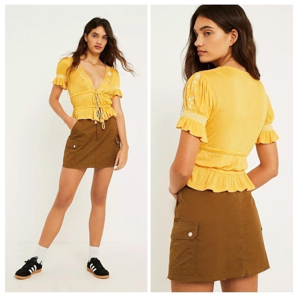BDG Cargo Cut Off Mini Skirt